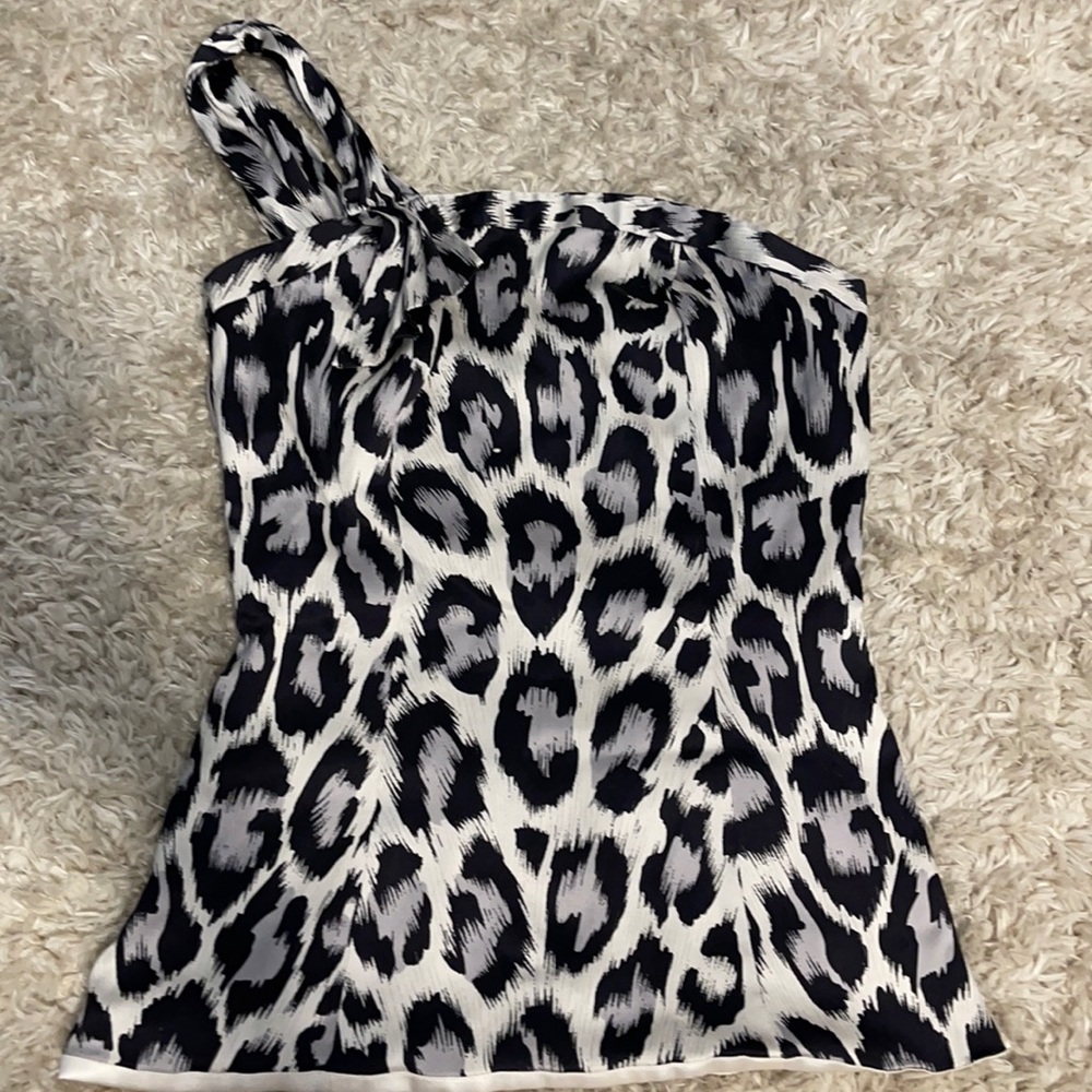 Arden B one shoulder satin top